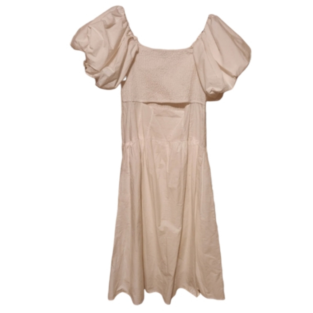 Women's XL Anthropologie Moon River White Off-The-Shoulder Cutout Maxi Dress